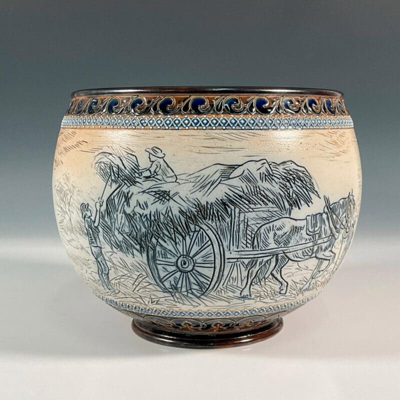 Doulton-Lambeth-Hannah-Barlow-Arthur-Beere-Jardiniere-1884-3 Doulton-Lambeth-Hannah-Barlow-Arthur-Beere-Jardiniere-1884-3