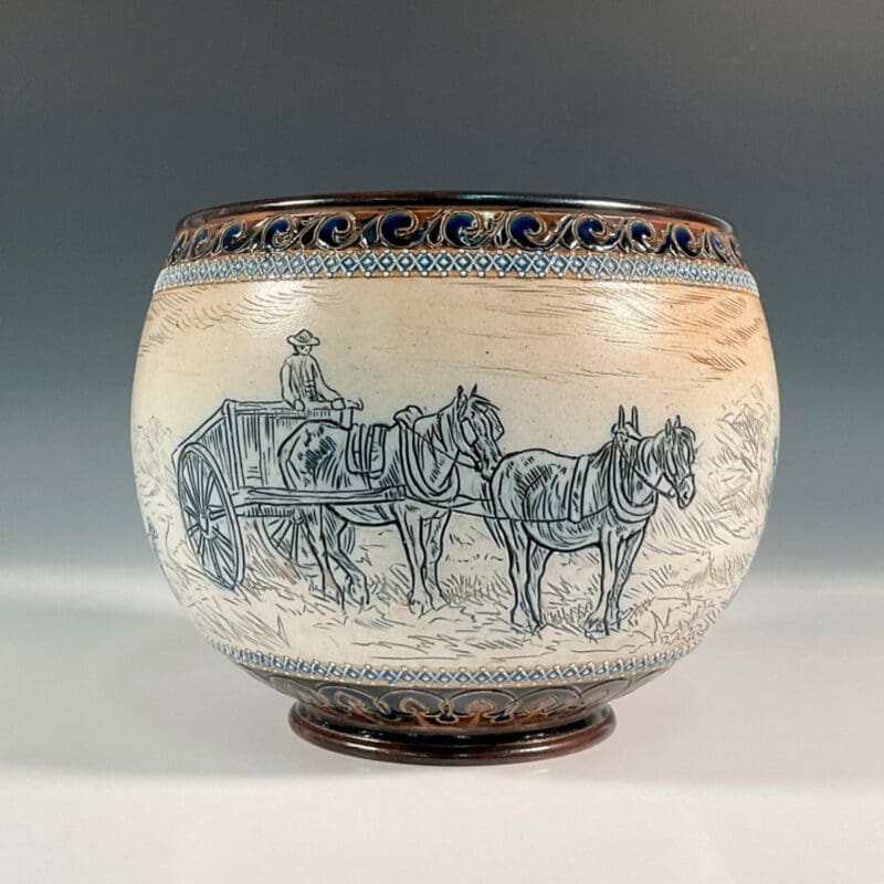 Doulton-Lambeth-Hannah-Barlow-Arthur-Beere-Jardiniere-1884-4 Doulton-Lambeth-Hannah-Barlow-Arthur-Beere-Jardiniere-1884-4