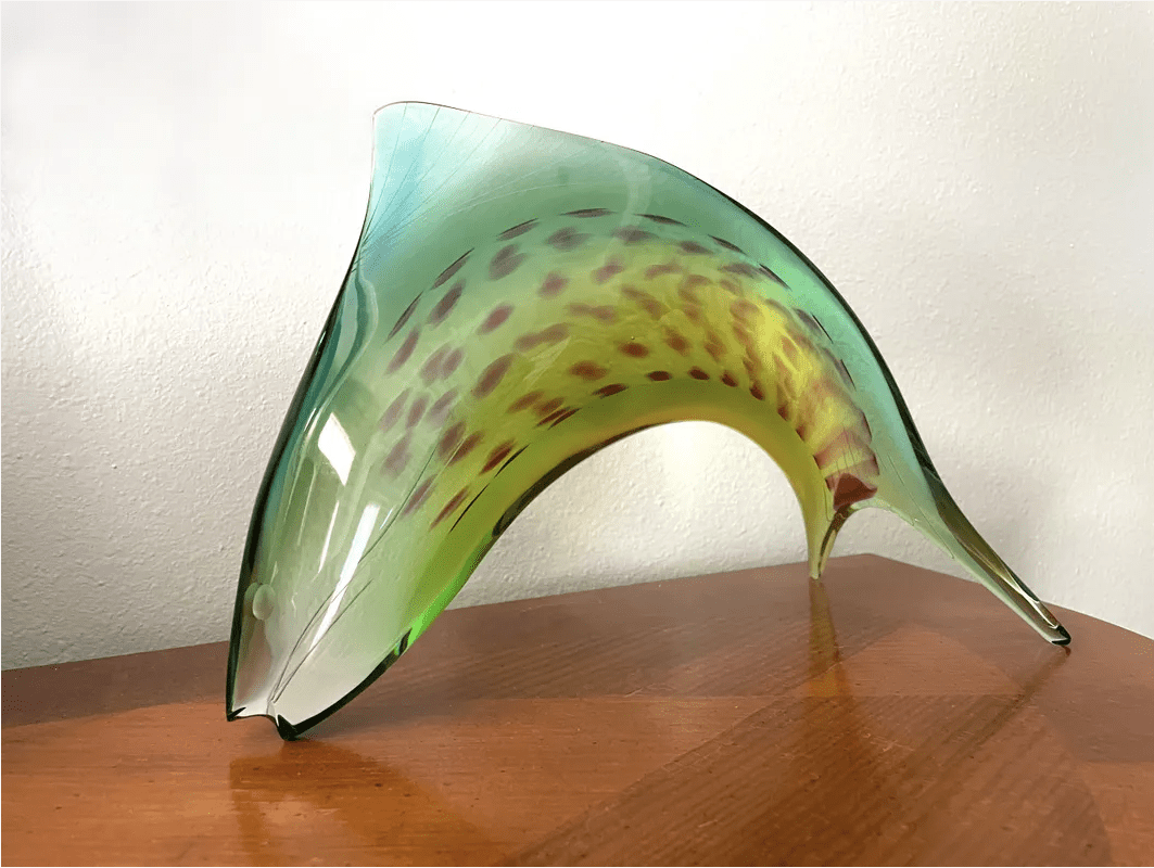 Signed Exbor Glass Fish by Josef Rozinek and Stanislav