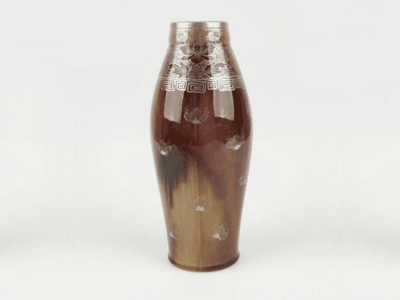 Minton-1900s-Art-Nouveau-Secessionist-Vase-Silver-Applique-5 Minton-1900s-Art-Nouveau-Secessionist-Vase-Silver-Applique-5