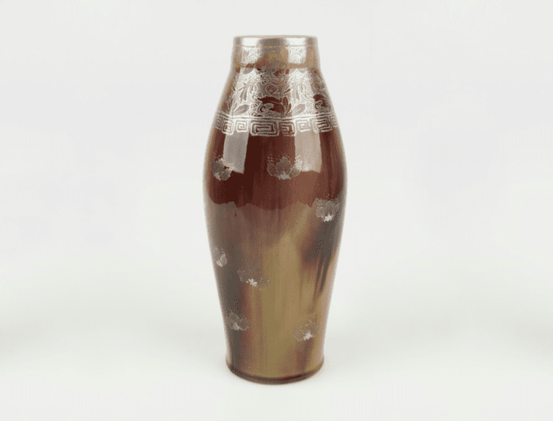 Minton-1900s-Art-Nouveau-Secessionist-Vase-Silver-Applique-7 Minton-1900s-Art-Nouveau-Secessionist-Vase-Silver-Applique-7