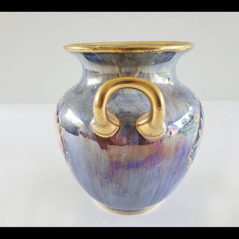 Mintons Purple Lustreware with Fruit and Leaves-3 Mintons Purple Lustreware with Fruit and Leaves-3