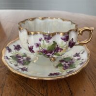 Norcrest-tea-cup-and-saucer-hand-painted-violets-1