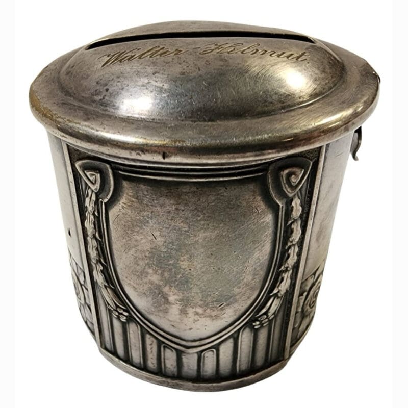 WMF Art Nouveau German Silverplate Little Red Riding Hood Bank-1 WMF Art Nouveau German Silverplate Little Red Riding Hood Bank-1