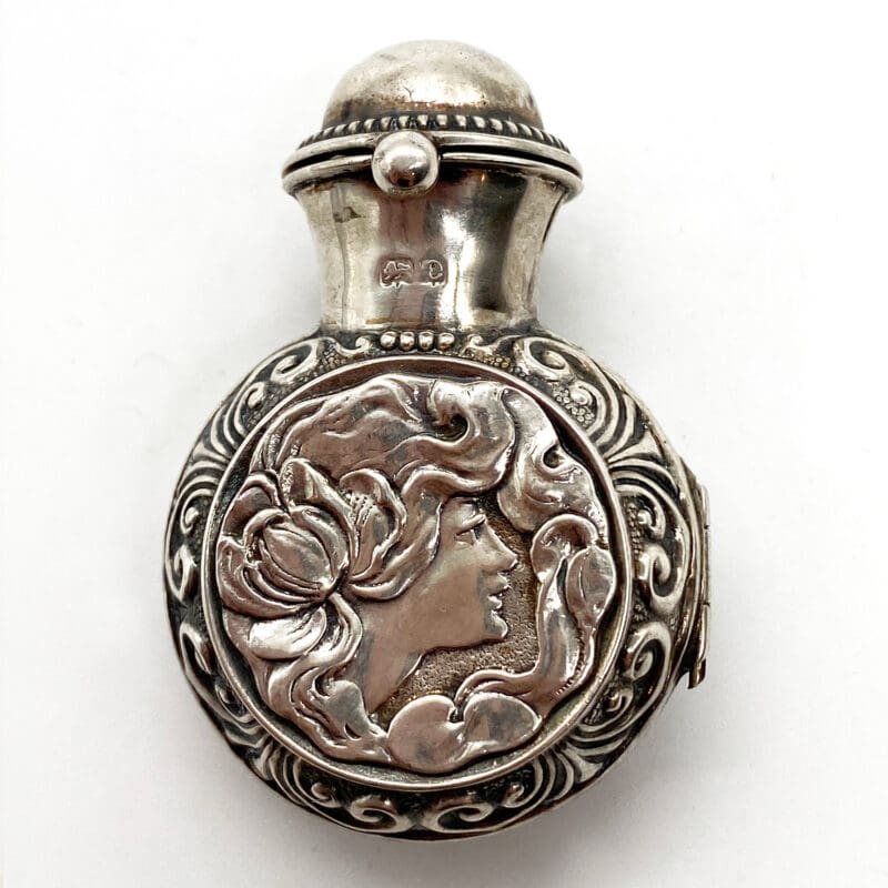 Art-Nouveau-Sterling-Scent-Bottle-1910-4 Art-Nouveau-Sterling-Scent-Bottle-1910-4