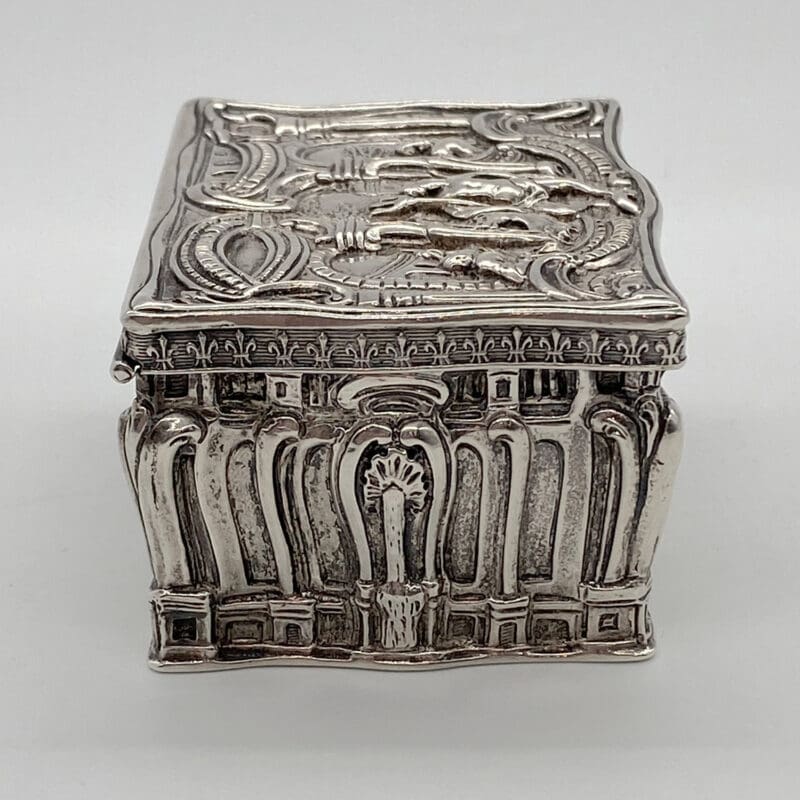 European Silver Antique German Hanau Neptune Box Circa 1875-1 European Silver Antique German Hanau Neptune Box Circa 1875-1