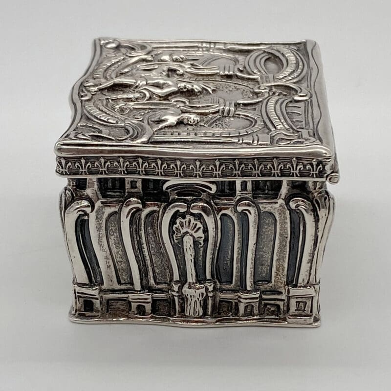 European Silver Antique German Hanau Neptune Box Circa 1875-3 European Silver Antique German Hanau Neptune Box Circa 1875-3