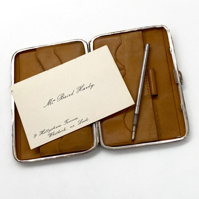 Sterling-Silver-Calling-Card-Case-with-Silver-Pencil-Deakin-and-Francis-1892-3 Sterling-Silver-Calling-Card-Case-with-Silver-Pencil-Deakin-and-Francis-1892-3