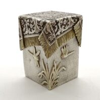 Russian-Ovchinnikov-Trompe-Loeil-Silver-Gold-Tea-Caddy-1