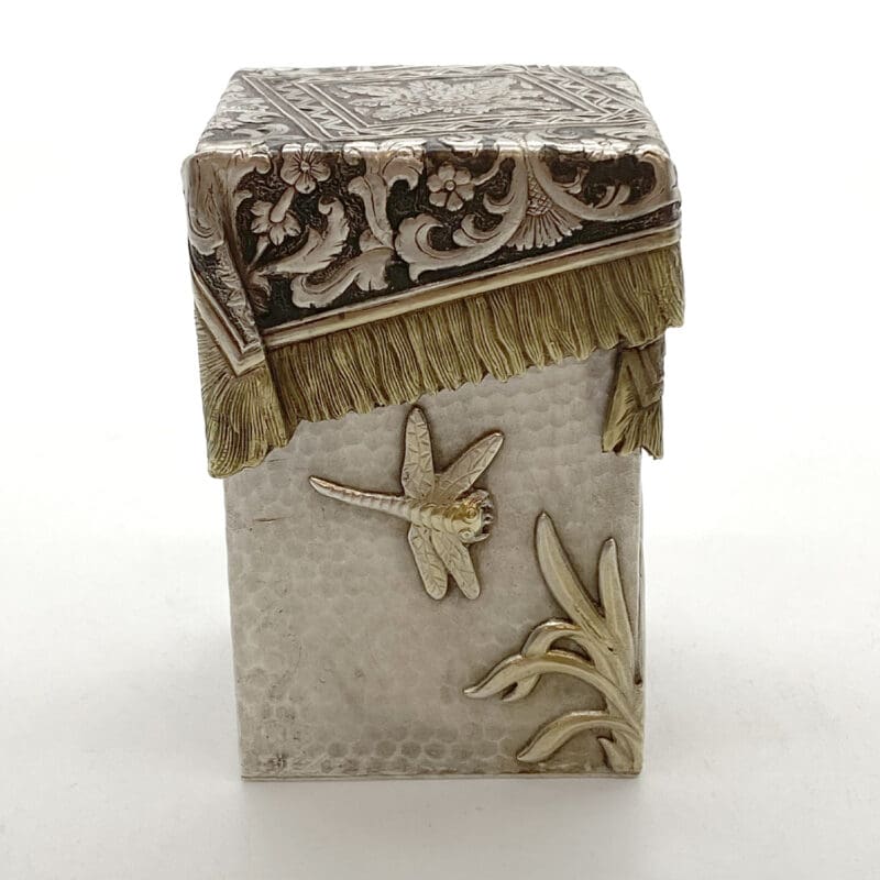 Russian-Ovchinnikov-Trompe-Loeil-Silver-Gold-Tea-Caddy-5 Russian-Ovchinnikov-Trompe-Loeil-Silver-Gold-Tea-Caddy-5