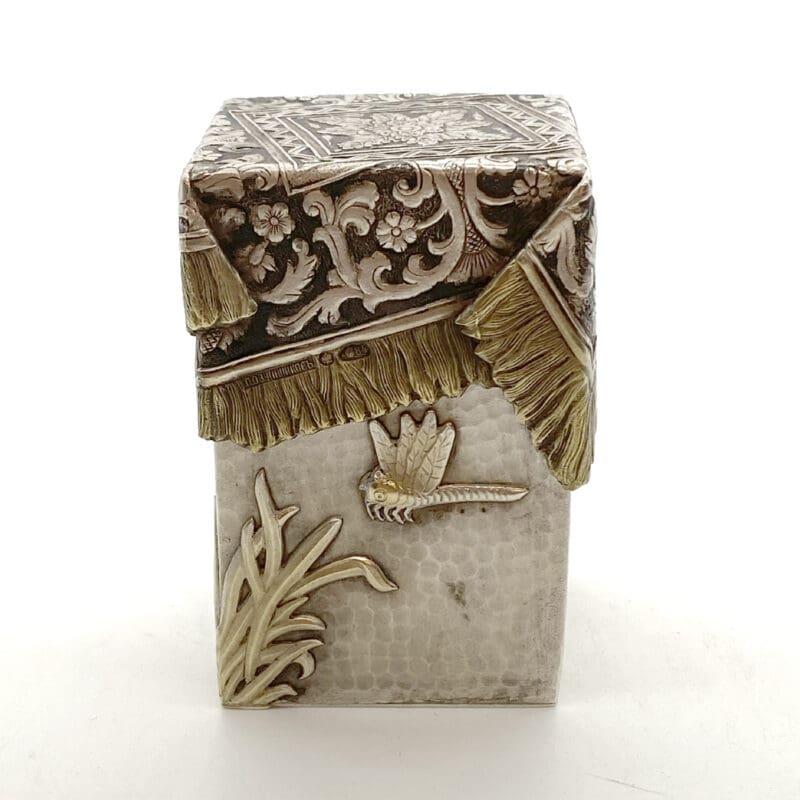 Russian-Ovchinnikov-Trompe-Loeil-Silver-Gold-Tea-Caddy-6 Russian-Ovchinnikov-Trompe-Loeil-Silver-Gold-Tea-Caddy-6