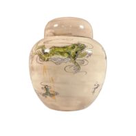 Andrew-Hull-Lidded-Ginger-Jar-Frogs-Cobridge