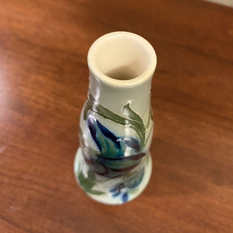 William-Moorcroft-Signed-Spanish-Celadon-Posy-Vase-5 William-Moorcroft-Signed-Spanish-Celadon-Posy-Vase-5