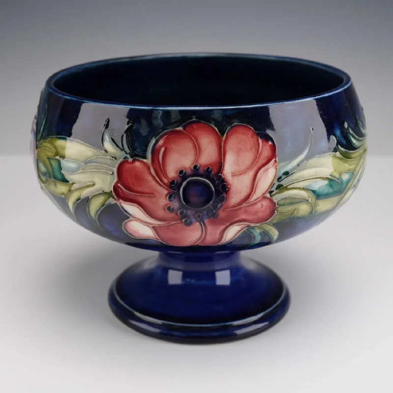 Moorcroft Anemone Footed Bowl by Walter Moorcroft