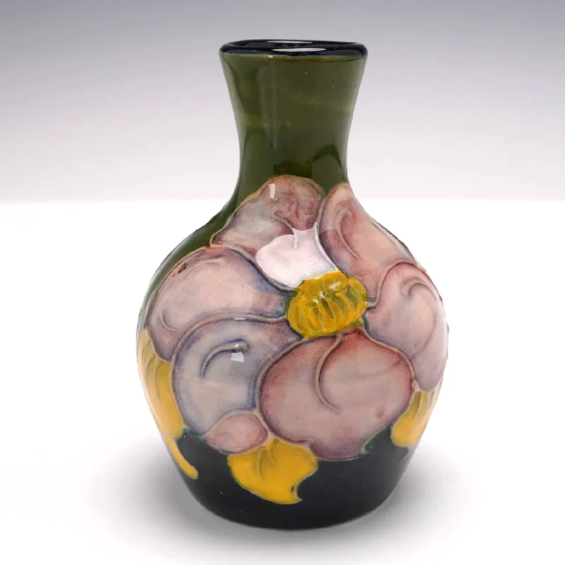 Moorcroft Mini Hibiscus Vase, circa 1949