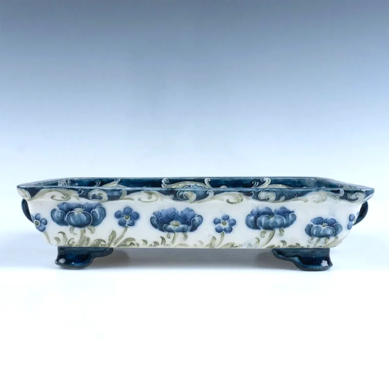 William Moorcroft for James MacIntyre & Co - Poppy Florian Ware Tray, Early 1900s