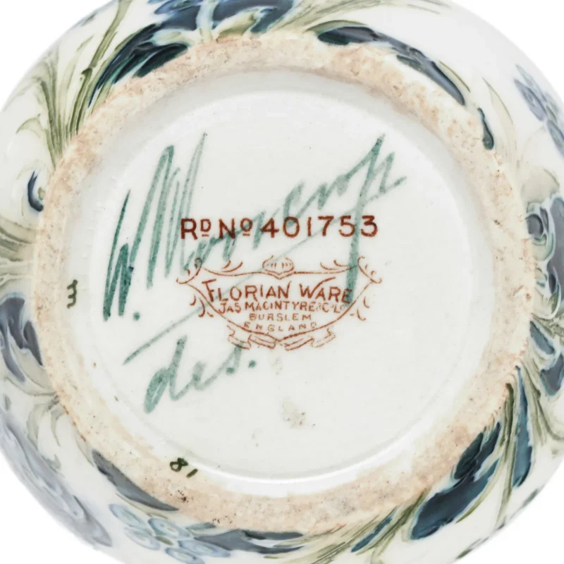 William Moorcroft for James MacIntyre and Co Florian Ware Vase-5 William Moorcroft for James MacIntyre and Co Florian Ware Vase-5
